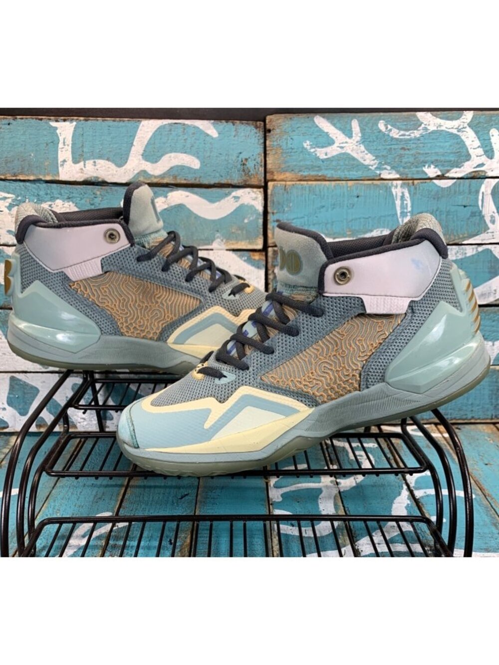 New Balance KAWHI New Money Green Yellow Basketball Shoes Mens/Youth Sz 6.5